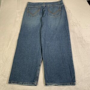 Vintage Anchor Blue Jeans Mens 40x32 Blue Medium Wash Wide Leg Baggy Y2K 90s